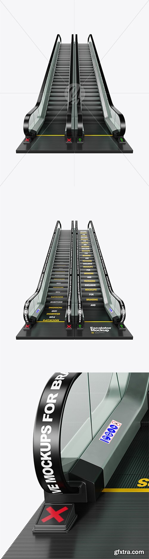 Double Escalator Mockup 66591