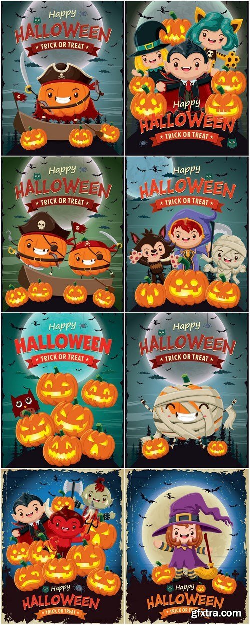 Halloween poster - 8xEPS