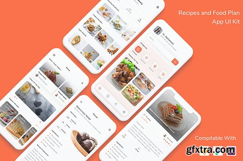 Recipes and Food Plan App UI Kit