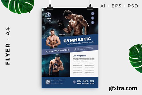 Gymnastic Body Building Flyer Design