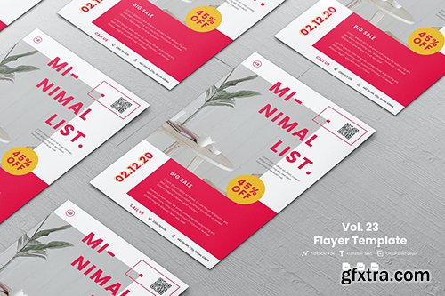 Minimalist Flyer template Vol. 23