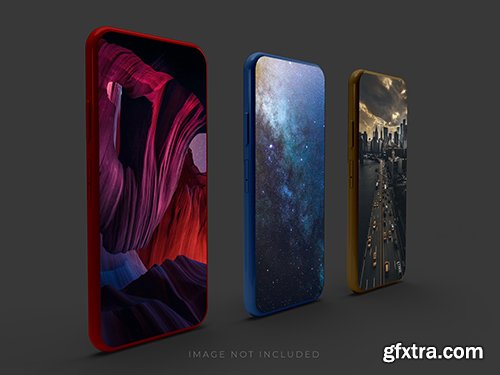 Realistic 3d smartphone mockup 18 PSD