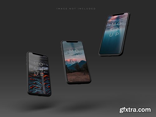 Realistic 3d smartphone mockup 18 PSD