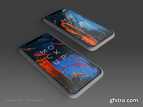 Realistic 3d smartphone mockup 18 PSD