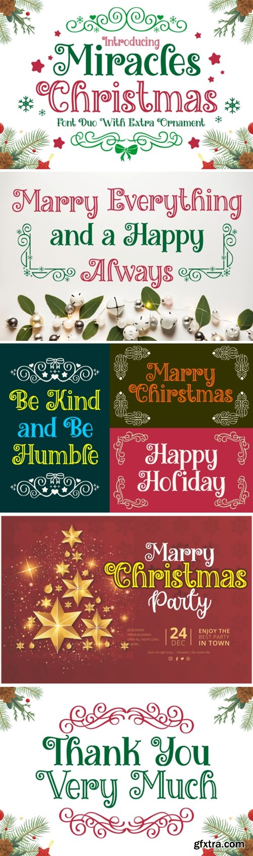 Miracles Christmas Font