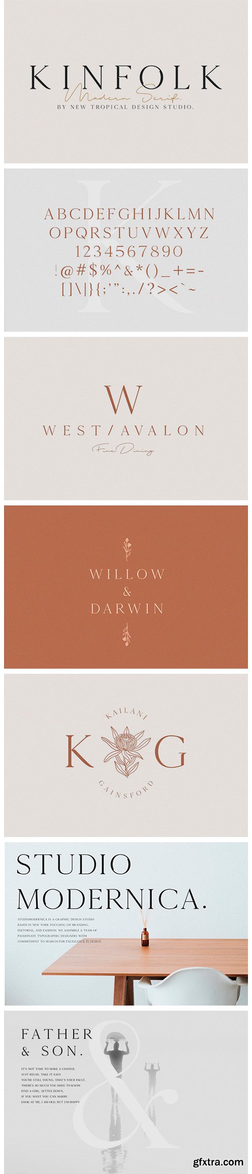 CM - KINFOLK - Modern Serif Font 3527500