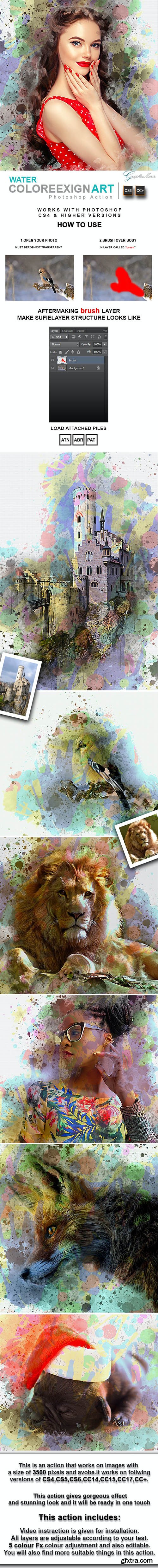 GraphicRiver - Water ColoreeXign Art Photoshop Action 28337654