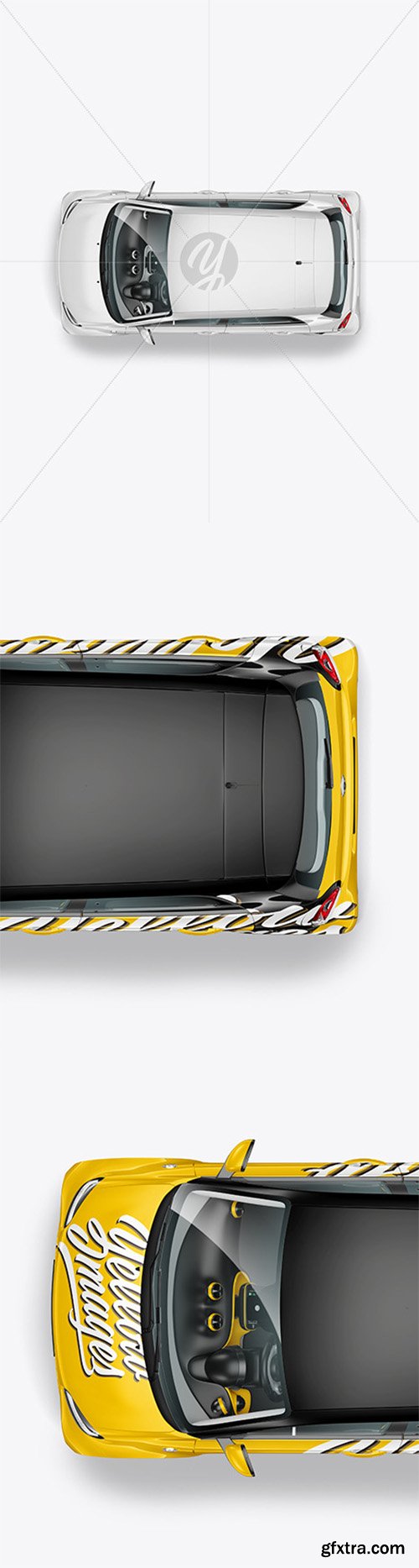 Hatchback Mockup - Top View 67554