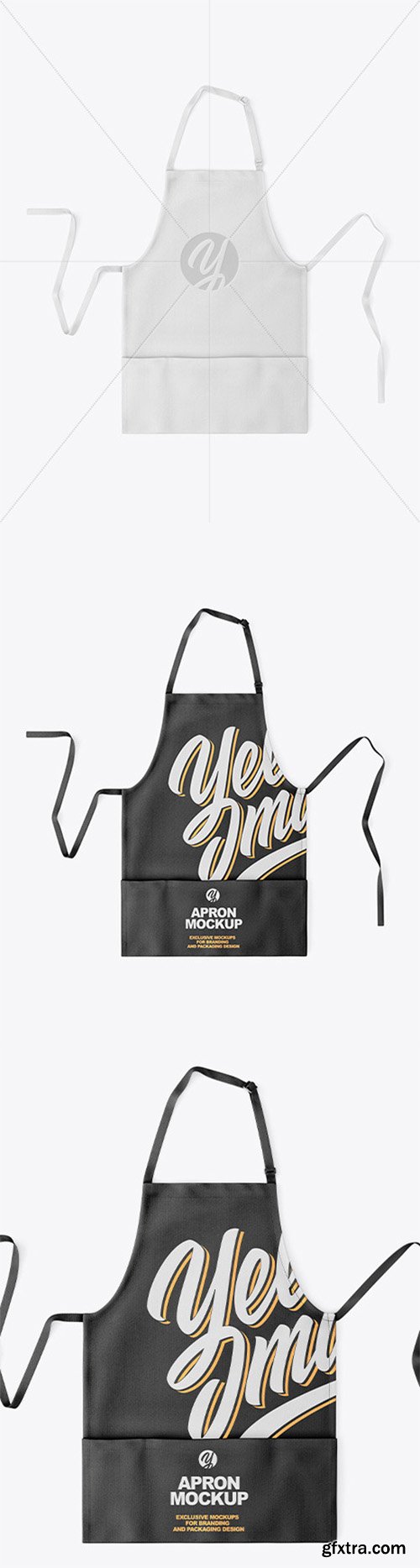 Apron Mockup - Top View 67758