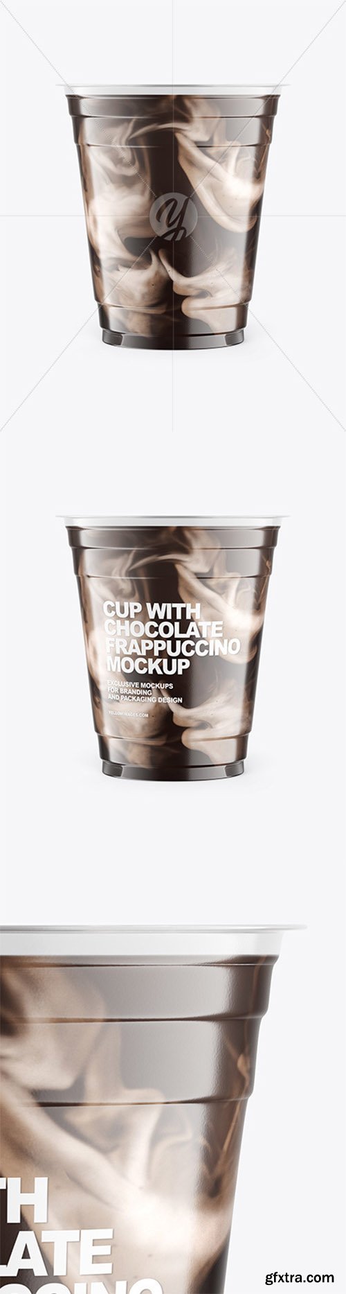 Cup With Chocolate Frappuccino Mockup 68302