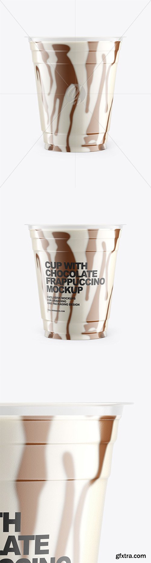 Cup With Chocolate Frappuccino Mockup 67987