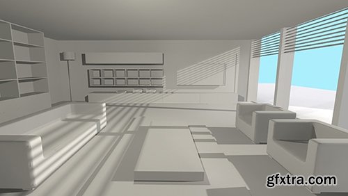 Cuberbrush - living room interior 2