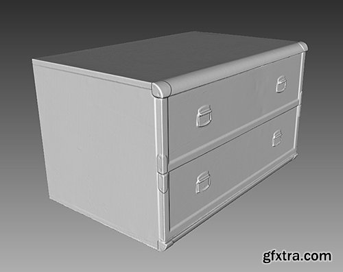 Cuberbrush - Chest of Drawers - 3D Scan