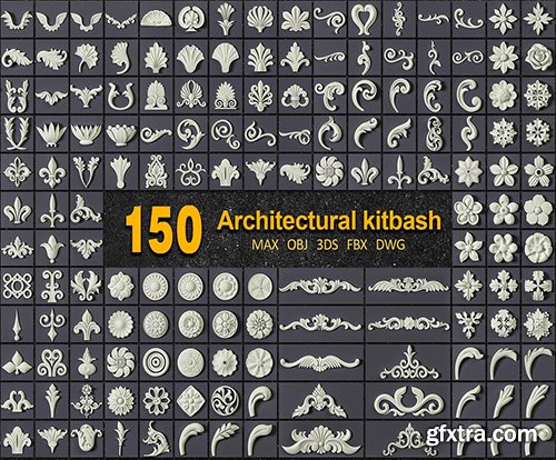 Cuberbrush - 150 ARCHITECTURAL KITBASH VOL 01