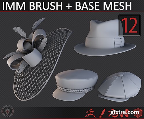 Cuberbrush - STYLIZED HATS/CAPS