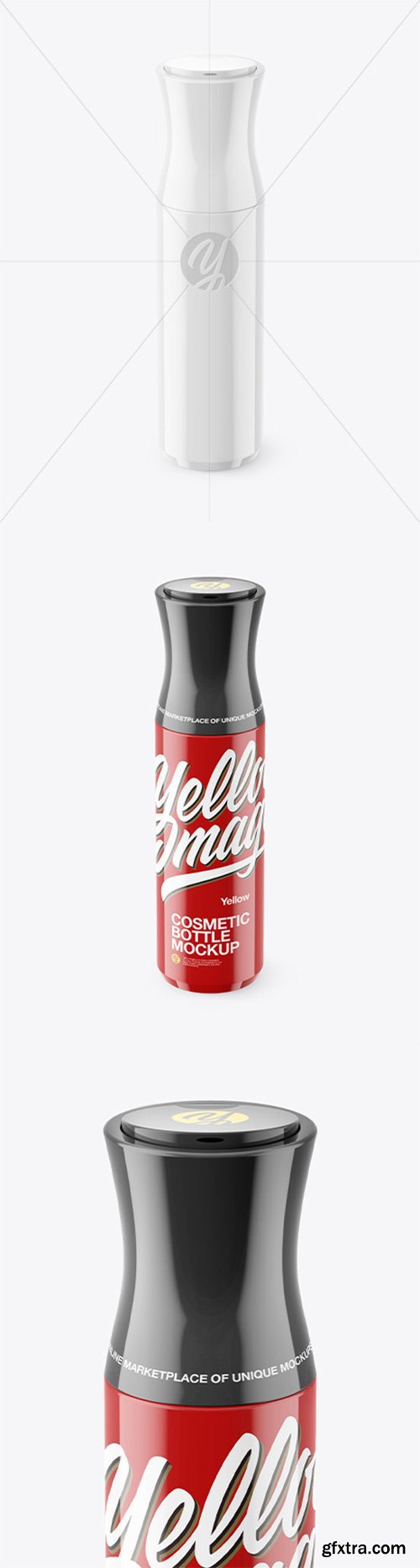 Glossy Cosmetic Bottle Mockup 66520