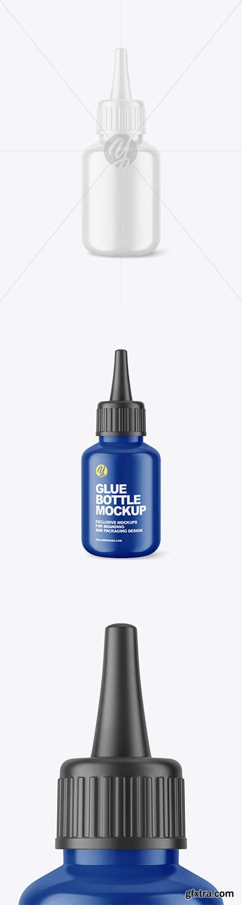 Glossy Glue Bottle Mockup 66588