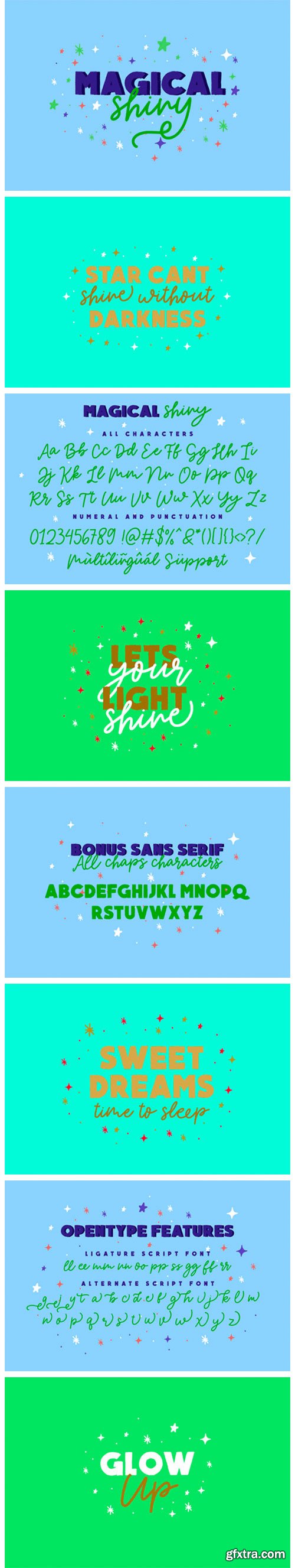 Magical Shiny Font