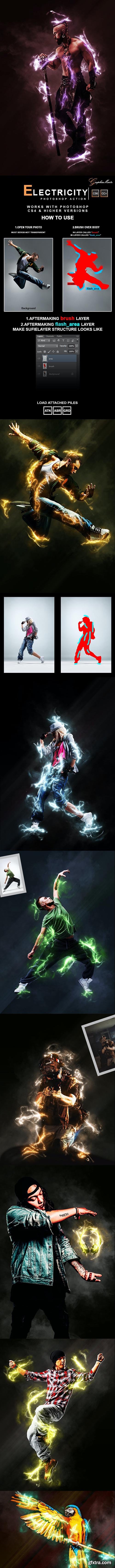 GraphicRiver - Electricity Photoshop Action 28441466