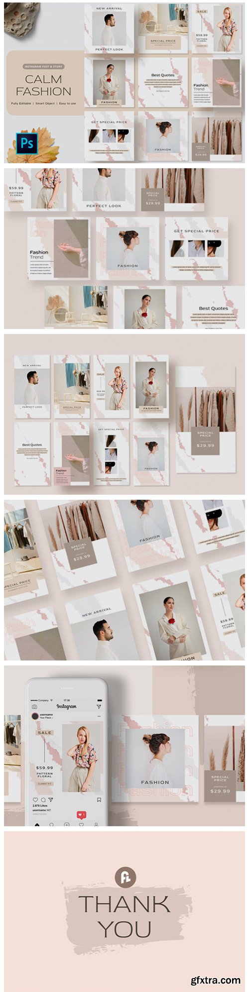 Calm Fashion Instagram Post Template 6217418