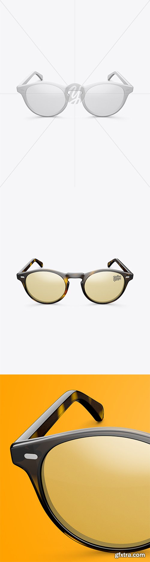 Sunglasses Mockup - Front View (High Angle Shot) 27660