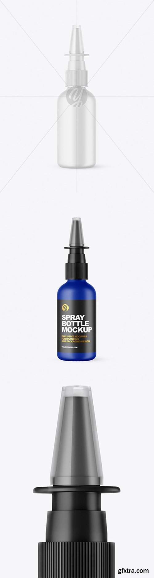 Matte Nasal Spray Bottle Mockup 66428