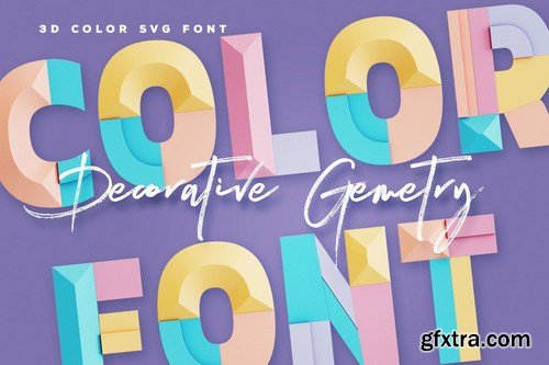 Decorative Geometry - Color SVG Font