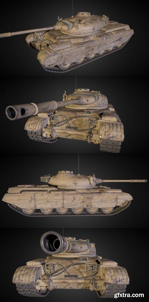 Progetto M35 mod 46 TANK 3D Model