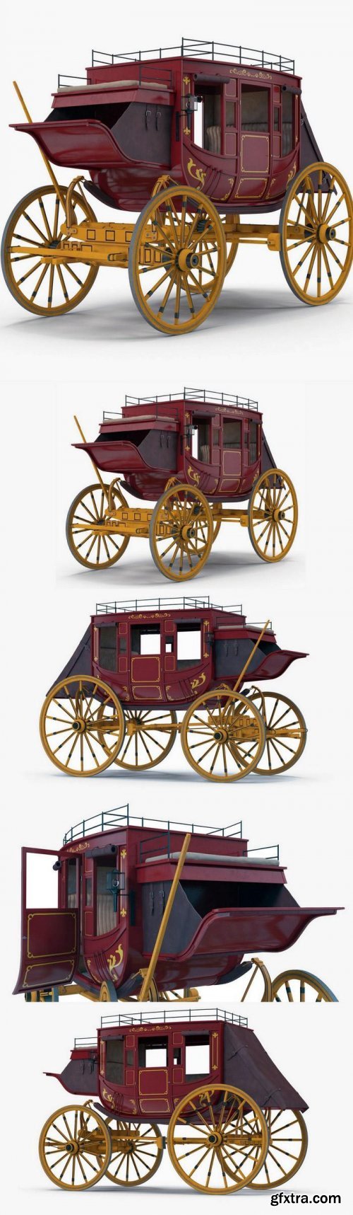 Stagecoach 3D Model