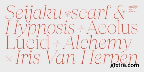 Apparel Font Family