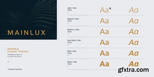 Mainlux Font Family