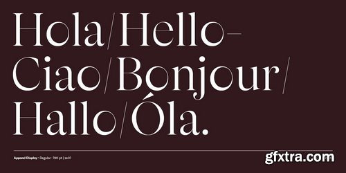 Apparel Font Family