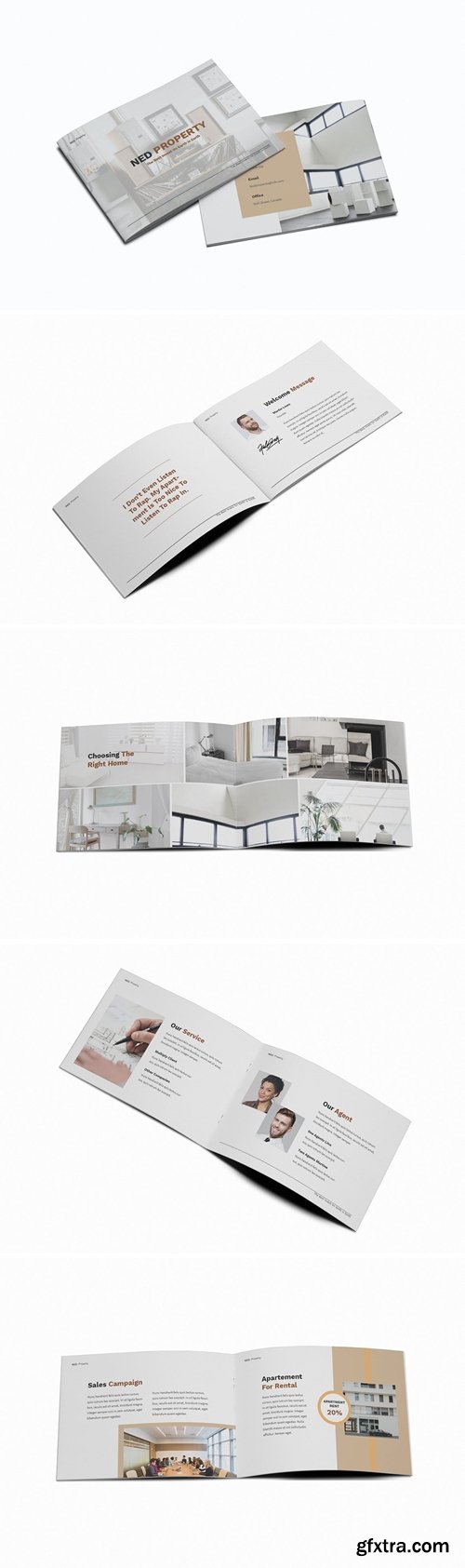 Apartment Property A5 Brochure Template