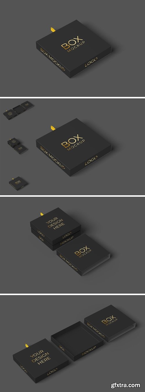 Square Box Mockup