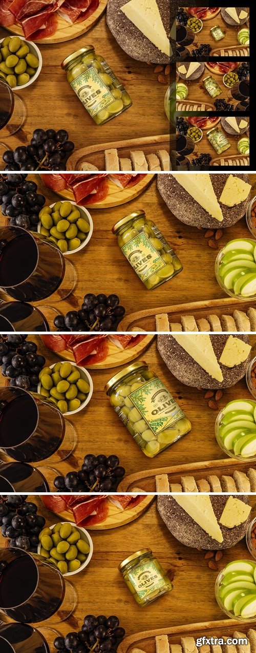 Green Olives Jar Mockup Set Vol 2