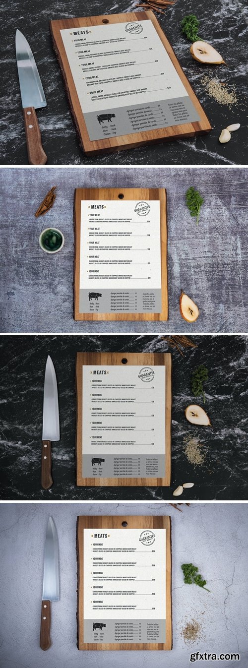 Restaurant Menu Mockup