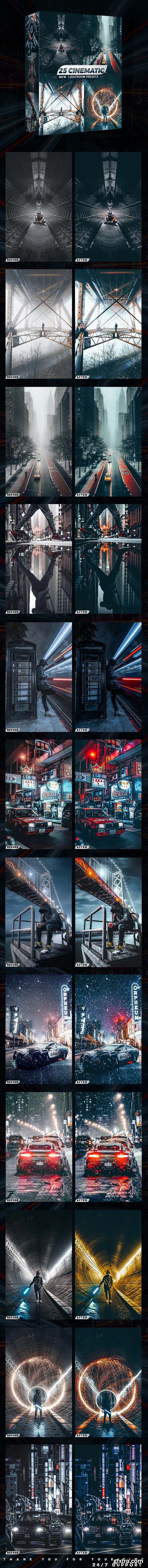 GraphicRiver - 25 Cinematic Lightroom Presets 28975073