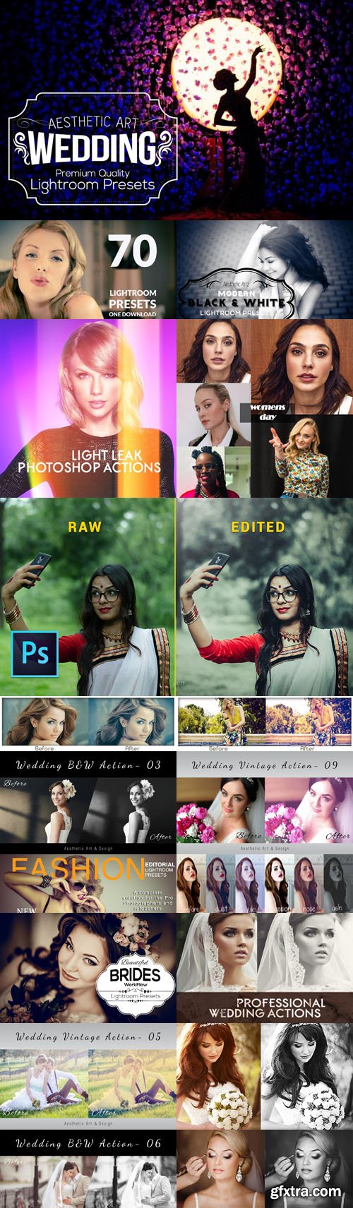 Best Photo Editing Lightroom Presets & Photoshop Actions for Photographers & Designers
