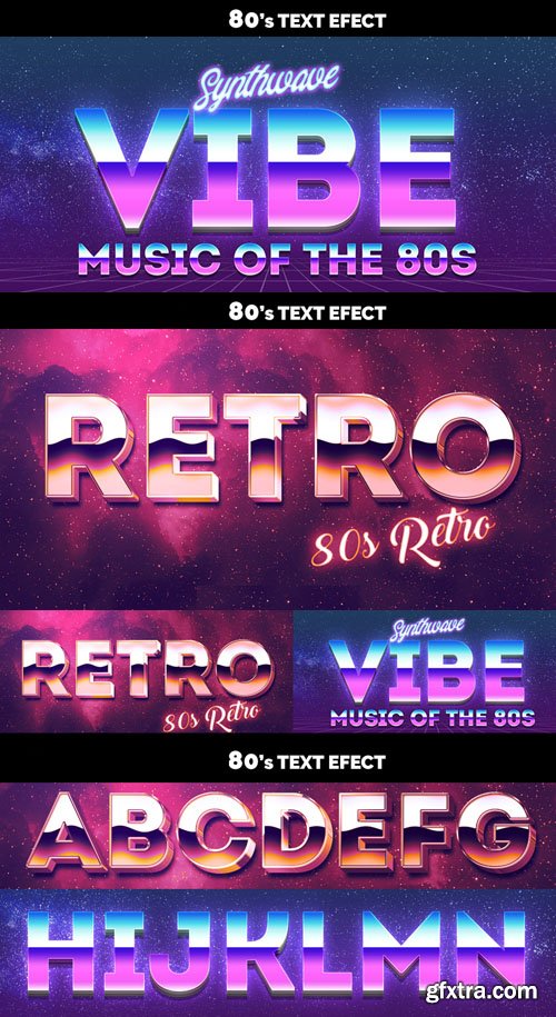 80s Text Effects for Photoshop