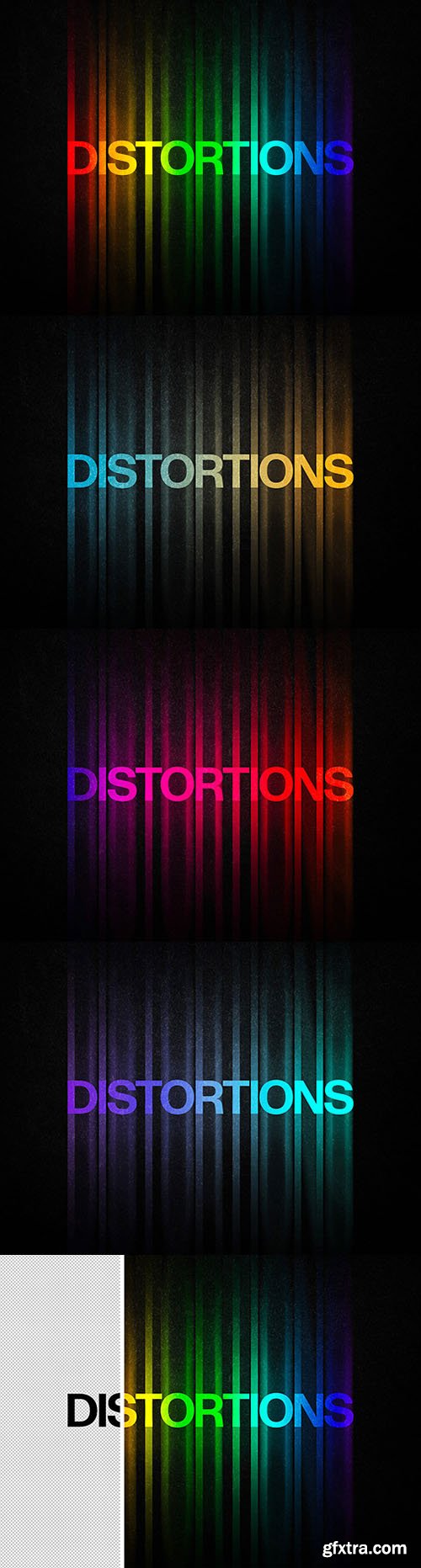 Color Distortion Text Effects for Photoshop