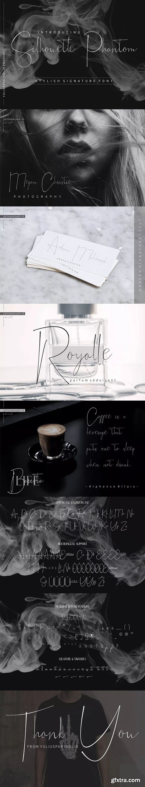 Silhouette Phantom - Stylish Signature Font