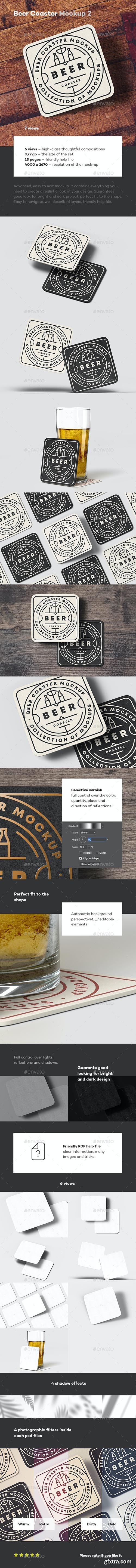 GraphicRiver - Beer Coaster Mock-up 2 28821829