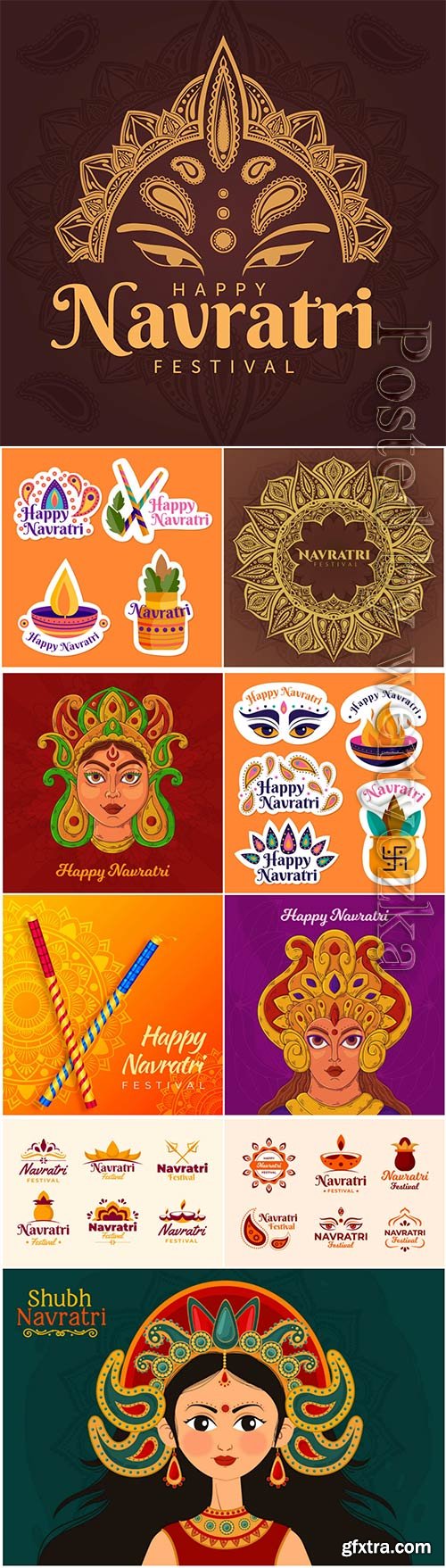 Navratri badges collection