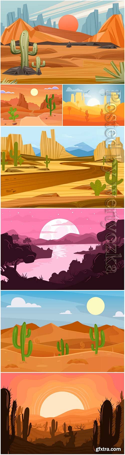 Desert landscape - background for video conferencing