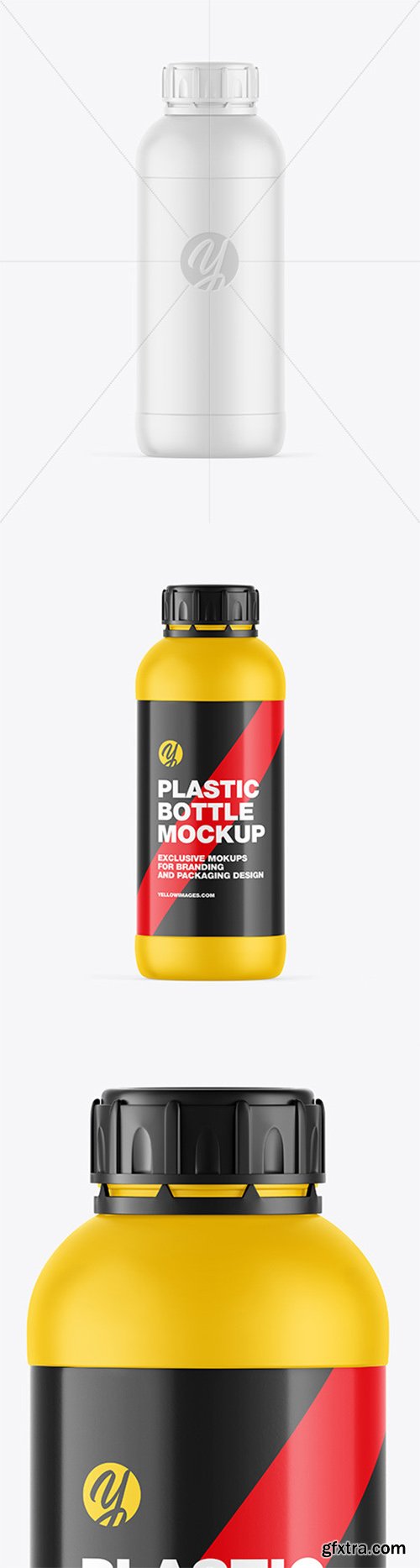 Matte Plastic Bottle Mockup 66467