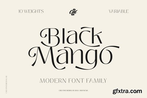 Black Mango Font - Modern Beauty Family