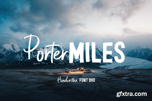 Porter Miles - Handwritten Font Duo