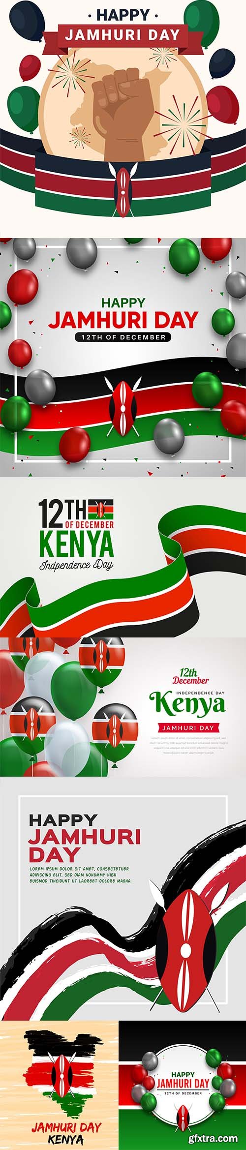 Realistic Jamhuri Day Backgrounds