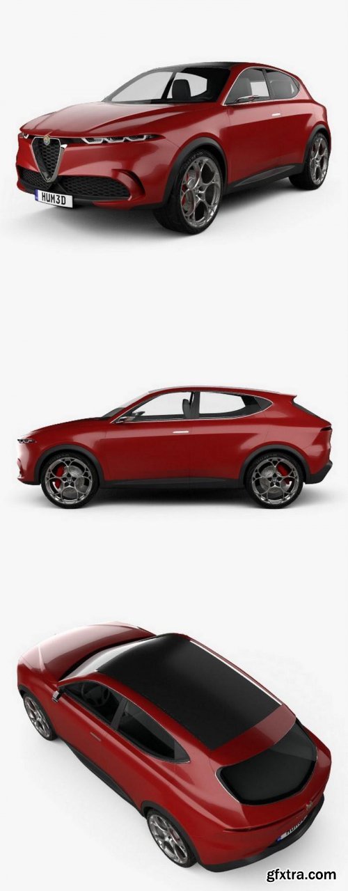 Alfa Romeo Tonale 2019 3D Model