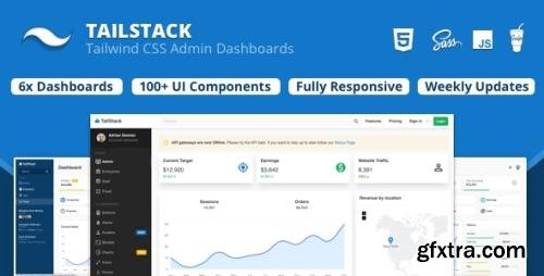 ThemeForest - TailStack v1.1.0 - Tailwind CSS Admin Dashboards - 28906006